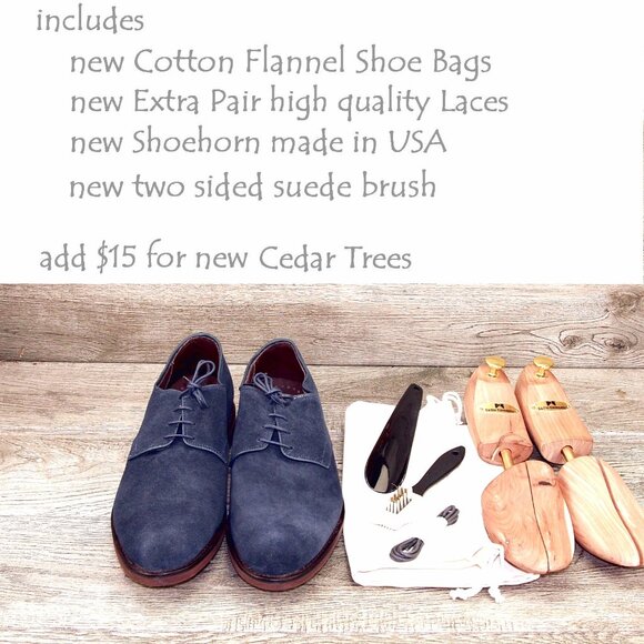 *NIB* $443 Allen Edmonds NOMAD 10.5 D + Matching Belt 34 - Navy * add $15 Trees